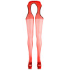 CALZE E REGGICALZE ROSSO CON APERTURE SEX TIGHTS