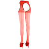 CALZE E REGGICALZE ROSSO CON APERTURE SEX TIGHTS