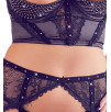 COMPLETO INTIMO ALBERTA FINA 3 pz PIZZO E VELLUTO - COLORE NERO COMPLETO INTIMO ALBERTA FINA 3 pz PIZZO E VELLUTO - COLORE NERO