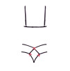 COMPLETO INTIMO 4 pz BARELY BARE TIE ME UP - COLORE NERO - TAGLIA UNICA COMPLETO INTIMO 4 pz BARELY BARE TIE ME UP - COLORE NERO - TAGLIA UNICA