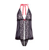 BABYDOLL 2 PZ BARELY BARE OPEN FRONT - COLORE NERO - TAGLIA UNICA BABYDOLL 2 PZ BARELY BARE OPEN FRONT - COLORE NERO - TAGLIA UNICA