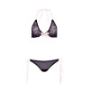 COMPLETO 2 PZ BARELY BARE RIBBON TIE BRALETTE - COLORE NERO - TAGLIA UNICA COMPLETO 2 PZ BARELY BARE RIBBON TIE BRALETTE - COLORE NERO - TAGLIA UNICA