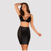 Set reggiseno e gonna nero Blanita di Obsessive Set reggiseno e gonna nero Blanita di Obsessive