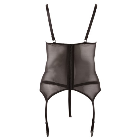 CORSETTO REGGICALZE IN PIZZO CON PERIZOMA COORDINATO