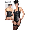 CORSETTO VITTORIANO IN PELLE NERA