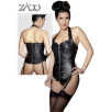 CORSETTO VITTORIANO IN PELLE NERA