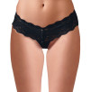 TANGA NERO IN PIZZO CON PERLINE TANGA NERO IN PIZZO CON PERLINE