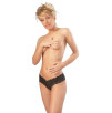 TANGA NERO IN PIZZO CON PERLINE TANGA NERO IN PIZZO CON PERLINE