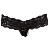 TANGA NERO IN PIZZO CON PERLINE TANGA NERO IN PIZZO CON PERLINE