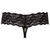 TANGA NERO IN PIZZO CON PERLINE TANGA NERO IN PIZZO CON PERLINE