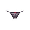 TANGA BARELY BARE CROTCHLESS - COLORE NERO - TAGLIA UNICA TANGA BARELY BARE CROTCHLESS - COLORE NERO - TAGLIA UNICA