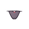 TANGA BARELY BARE CROTCHLESS - COLORE NERO - TAGLIA UNICA TANGA BARELY BARE CROTCHLESS - COLORE NERO - TAGLIA UNICA