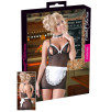 MINI ABITO TRASPARENTE COSTUME DA CAMERIERA SEXY
