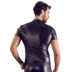 T-SHIRT UOMO STRETCHY DESIGN NET NEK COLORE NERO T-SHIRT UOMO STRETCHY DESIGN NET NEK COLORE NERO