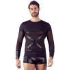 T-SHIRT UOMO STRETCHY MANICHE LUNGHE NEK COLORE NERO T-SHIRT UOMO STRETCHY MANICHE LUNGHE NEK COLORE NERO