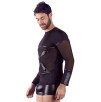 T-SHIRT UOMO STRETCHY MANICHE LUNGHE NEK COLORE NERO T-SHIRT UOMO STRETCHY MANICHE LUNGHE NEK COLORE NERO