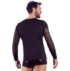 T-SHIRT UOMO STRETCHY MANICHE LUNGHE NEK COLORE NERO T-SHIRT UOMO STRETCHY MANICHE LUNGHE NEK COLORE NERO
