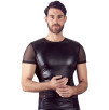 T-SHIRT UOMO STRETCHY BIKER STYLE NEK COLORE NERO T-SHIRT UOMO STRETCHY BIKER STYLE NEK COLORE NERO