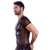 T-SHIRT UOMO STRETCHY BIKER STYLE NEK COLORE NERO T-SHIRT UOMO STRETCHY BIKER STYLE NEK COLORE NERO