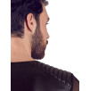 T-SHIRT UOMO STRETCHY BIKER STYLE NEK COLORE NERO T-SHIRT UOMO STRETCHY BIKER STYLE NEK COLORE NERO