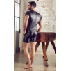 T-SHIRT UOMO STRETCHY BIKER STYLE NEK COLORE NERO T-SHIRT UOMO STRETCHY BIKER STYLE NEK COLORE NERO