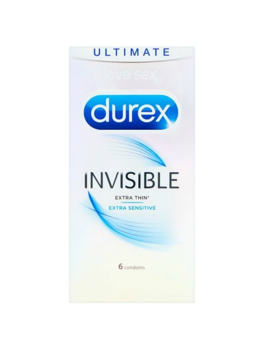 PROFILATTICI DUREX INVISIBLE EXTRA SOTTILI - 6 PEZZI PROFILATTICI DUREX INVISIBLE EXTRA SOTTILI - 6 PEZZI