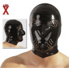 CAPPUCCIO ADERENTE IN LATEX NERO CON AREE FORATE CAPPUCCIO ADERENTE IN LATEX NERO CON AREE FORATE