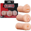 KIT 3 MASTURBATORI BOCCA - VAGINA - ANO REALSTUFF KIT 3 MASTURBATORI BOCCA - VAGINA - ANO REALSTUFF