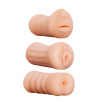 KIT 3 MASTURBATORI BOCCA - VAGINA - ANO REALSTUFF KIT 3 MASTURBATORI BOCCA - VAGINA - ANO REALSTUFF