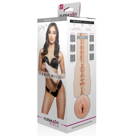 MASTURBATORE VAGINA REALISTICA FLESHLIGHT EMILY WILLIS SQUIRT