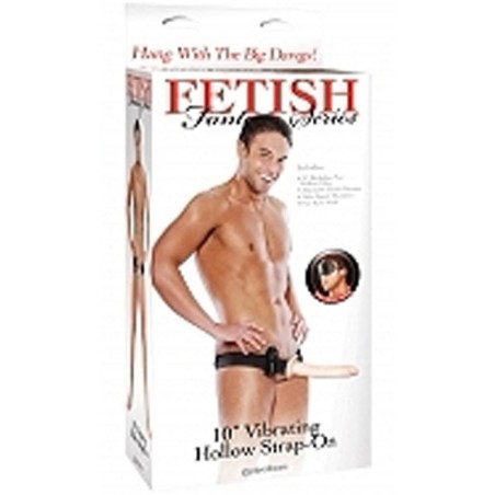 VIBRATORE INDOSSABILE STRAP-ON FETISH FANTASY CARNE - 25 CM