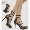 SCARPE IN PELLE CON LACCI FRONTALI E ZIP SHIRAZ
