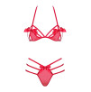 Set Giftella rosso di Obsessive con reggiseno e perizoma morbidi. Set Giftella rosso di Obsessive con reggiseno e perizoma morbidi.