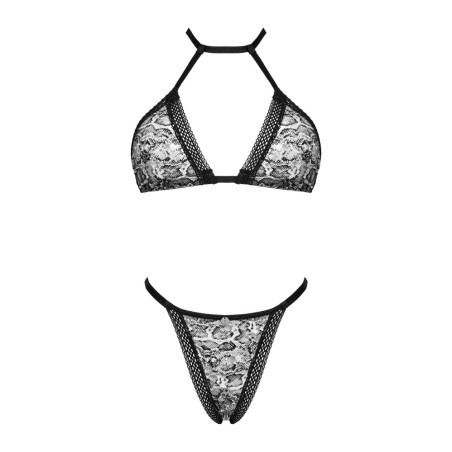 Set Xenita di Obsessive con reggiseno morbido e perizoma.