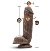 FALLO REALISTICO DR. SKIN MR D COCK 8.5 CHOCOLATE FALLO REALISTICO DR. SKIN MR D COCK 8.5 CHOCOLATE
