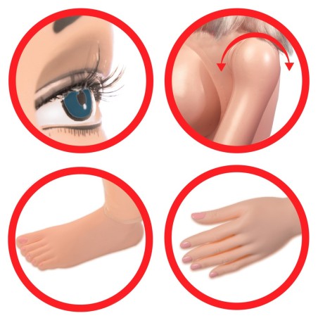 BAMBOLA GONFIABILE REALISTICA PIPEDREAM B.J. BETTY - ORAL SEX - LIFE SIZE - 3D
