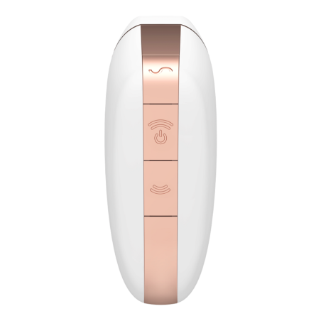 STIMOLATORE CLITORIDE - SATISFYER CONNECT - LOVE TRIANGLE - WHITE  GOLD