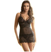 SUBBLIME - BABYDOLL CON SPALLINE REGOLABILI IN PIZZO NERO LXL SUBBLIME - BABYDOLL CON SPALLINE REGOLABILI IN PIZZO NERO LXL