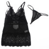 SUBBLIME - BABYDOLL CON SPALLINE REGOLABILI IN PIZZO NERO LXL SUBBLIME - BABYDOLL CON SPALLINE REGOLABILI IN PIZZO NERO LXL